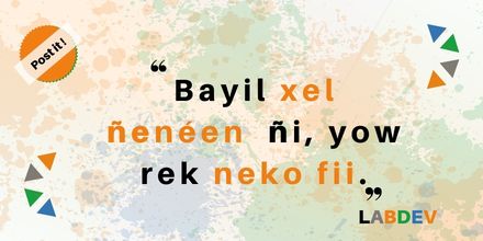 labodevelopment's tweet photo. La vie des autres a un sens à leurs yeux donc respect leur vision de la vie.
#senegal #dakar #kebetu #développement #communication #digital #labdev #postit https://t.co/BSEPXqCdkF