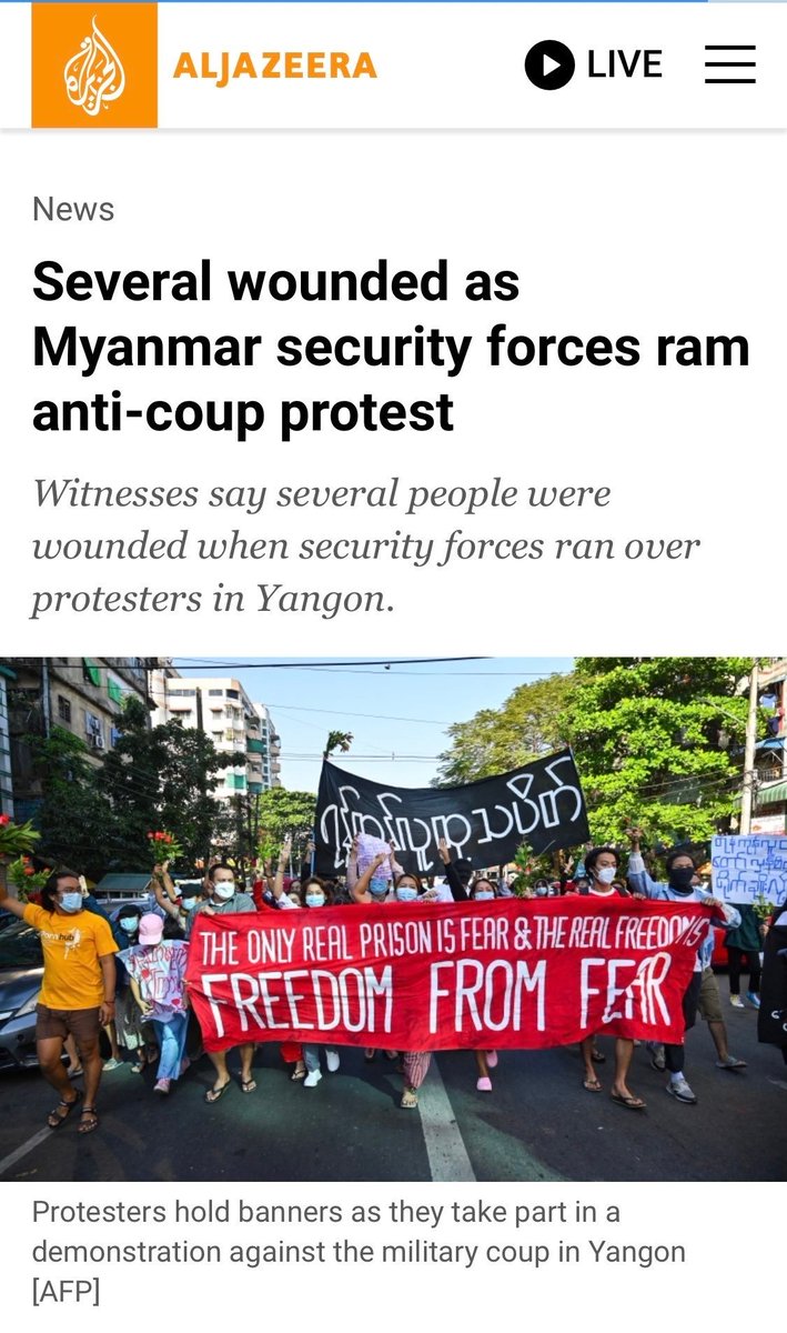 mthaw_mm's tweet photo. We made international headlines today. But news being news, they will move on to another story tomorrow. It's like we have to sacrifice people's lives for our voices to be heard. https://t.co/Ke26PFQTiD