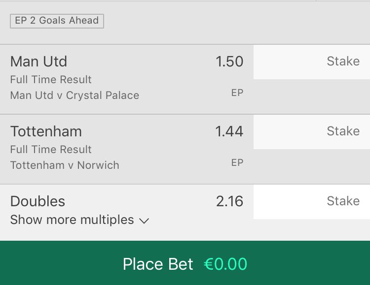BetFootball5's tweet photo. #PremierLeagueDAZN #ManchesterUnited #CristalPalace #Tottenham #MUNCRY #FreeTips #FreePicks https://t.co/vruh0wPcPA