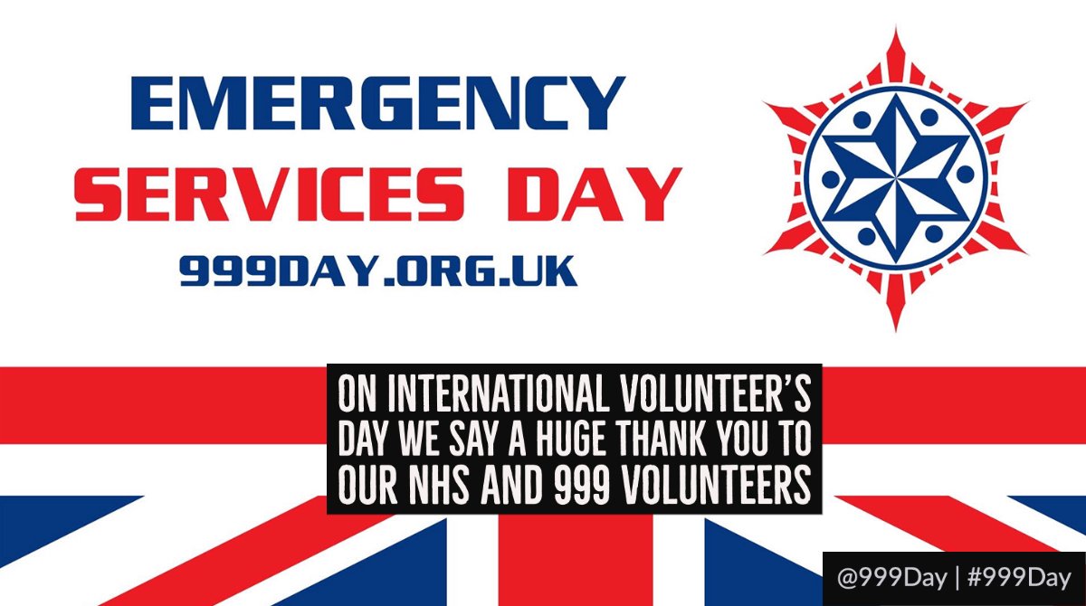 999Day's tweet photo. On #InternationalVolunteersDay we want to say a huge thanks to NHS and 999 volunteers. From boat crews &amp; specials to community first responders &amp; volunteer firefighters.

You make the emergency services what it is.
You make the difference.
You are appreciated and valued.
💓💙💚🧡 https://t.co/4iZSPa0nWI