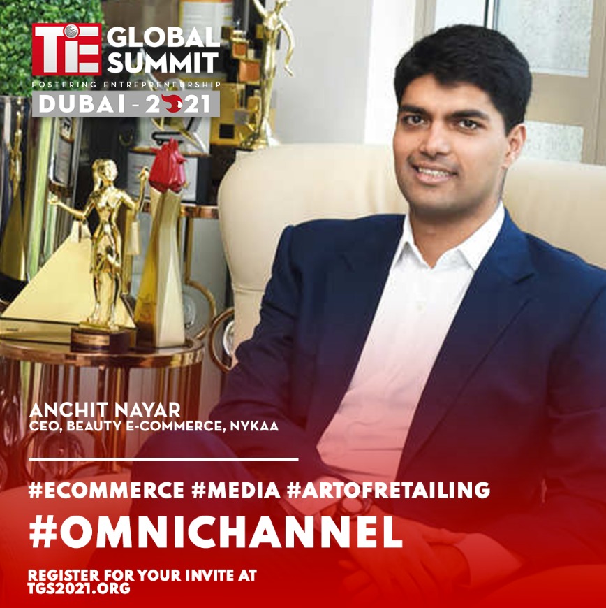 Our next speaker, Anchit Nayar, is the trailblazer behind the dynamic strategy that has allowed Nykaa to become the omnichannel giant in the Indian beauty &amp; wellness eCommerce space.
Register at tgs2021.org
<a href="/noon/">نون</a> @etisalat <a href="/microsoft/">Microsoft</a>
#ecommerce #media #artofretailing