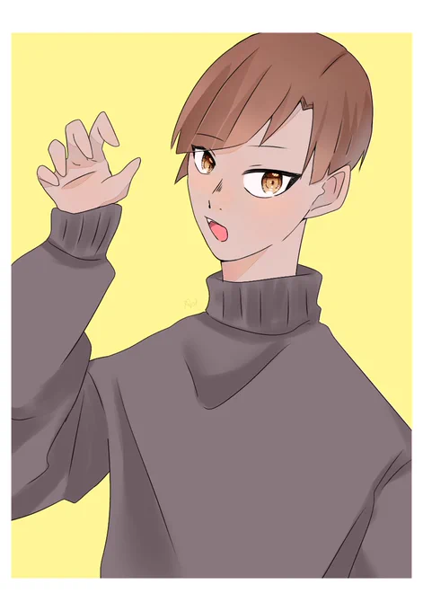 #今年もあと1ヶ月になりましたが画力がどうなったか見てみましょう
左2枚 指描き 右2枚 iPadデビュー 最近
退化してない??? 