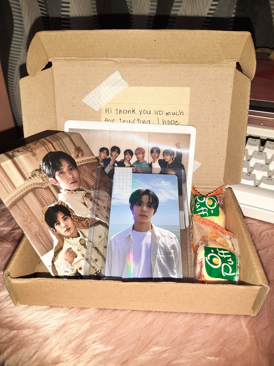 shimzcart's tweet photo. โข{ mail from @sunoocrt ^ }โข
- hello, thank u very much for the secured packaging and cute freebies TT hee ody holo arrived safely! to more transactions with uu! โค #sunoocrtfbacks https://t.co/fCpDxY5bZw