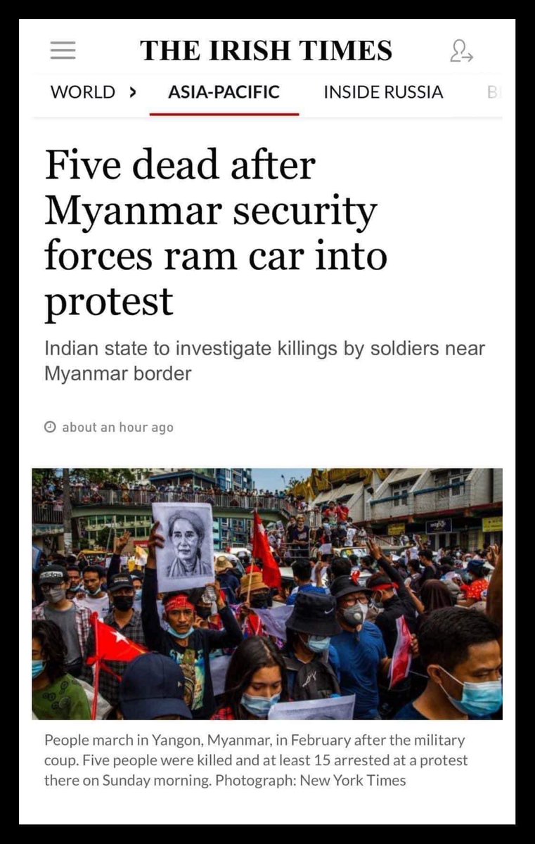 KhinHninTun3's tweet photo. #WhatsHappeningInMyanmar #Dec5Coup #SaveMyanmar #weneeddemocracy #againstmilitarycoup https://t.co/BHqdWRm8f0
