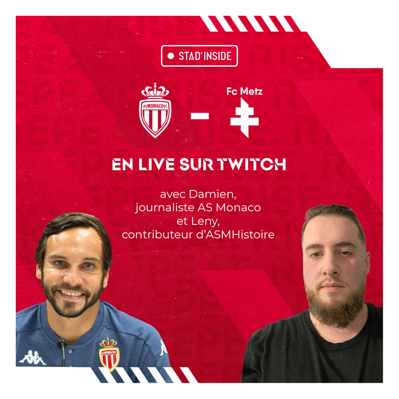 AS_Monaco's tweet photo. ๐บ #StadInside
Vivez le match avec les gars : Damien et Leny sur Twitch.
๐ @ASMHistoire