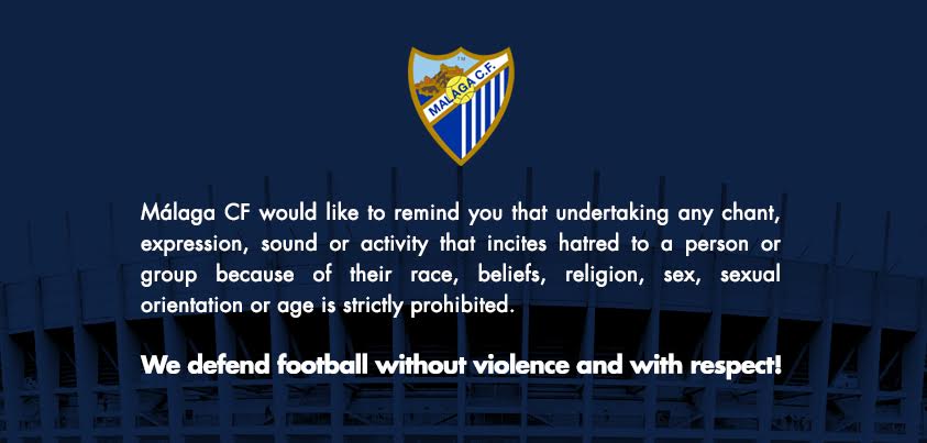 MalagaCF_en's tweet photo. We defend football without violence! 🫂💙

Málaga is respect. La Rosaleda is respect.

#BlueAndWhiteValues https://t.co/OAwhv0EqRp