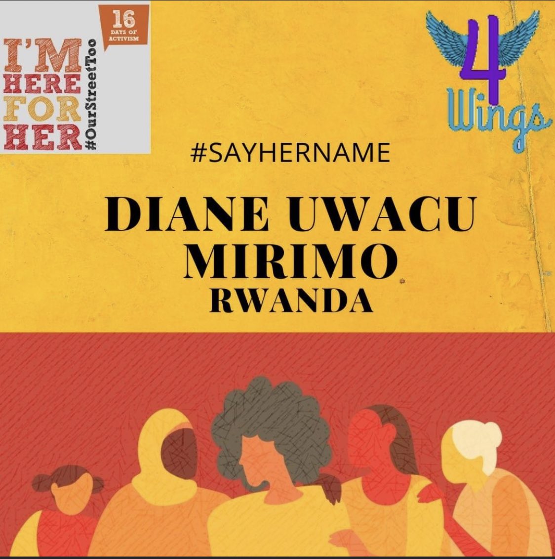 4Wings1's tweet photo. RWANDA
Lifetime Physical and/or Sexual Intimate Partner Violence :37.1 % 
Physical and/or Sexual Intimate Partner Violence in the last 12 months : 20.7 %
#4Wings #SayHerName #DianeUwacuMirimo #Women #OrangeTheWorld #16Days #GenerationEquality #EndViolenceAgainstWomen #MeToo https://t.co/apC40eQmhq