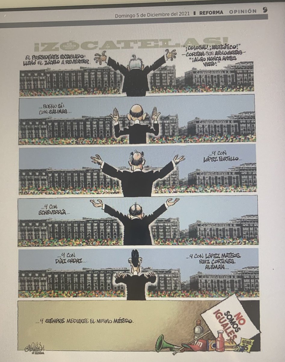 MarvanMaria's tweet photo. ⁦@CartonCalderon⁩ así el enésimo informe del que se cree tan distinto 
México 🇲🇽 visto a través del espejo retrovisor https://t.co/DKpHOufc60