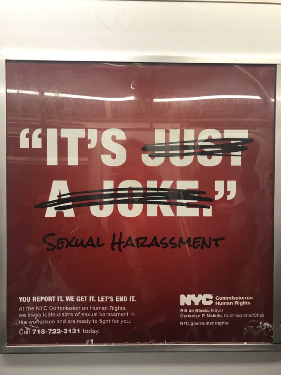 pinotski's tweet photo. Sebuah poster di subway NYC. Ketika society &amp; pemerintah sudah saling sepakat, semoga bajingan-bajingan itu segera punah. https://t.co/4UniBM8WMR