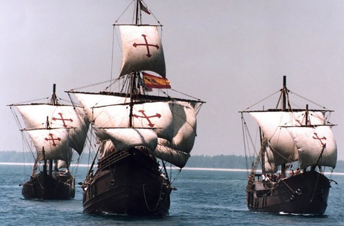 JeanJacquesDes7's tweet photo. On this day in 1492, Christopher Columbus landed on the island of Haiti, Quisqueya, Bohió. He established the first European settlement and began the largest and longest genocide in history by killing natives and bringing enslaved Africans to the Americas. 1/3 https://t.co/YLyh7VR8yZ