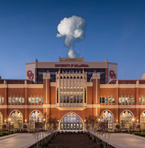 USofCNDBS's tweet photo. [BREAKING] White smoke is rising from the palace. Brent Venables has been chosen as the new head coach. https://t.co/HcU2buQPRD