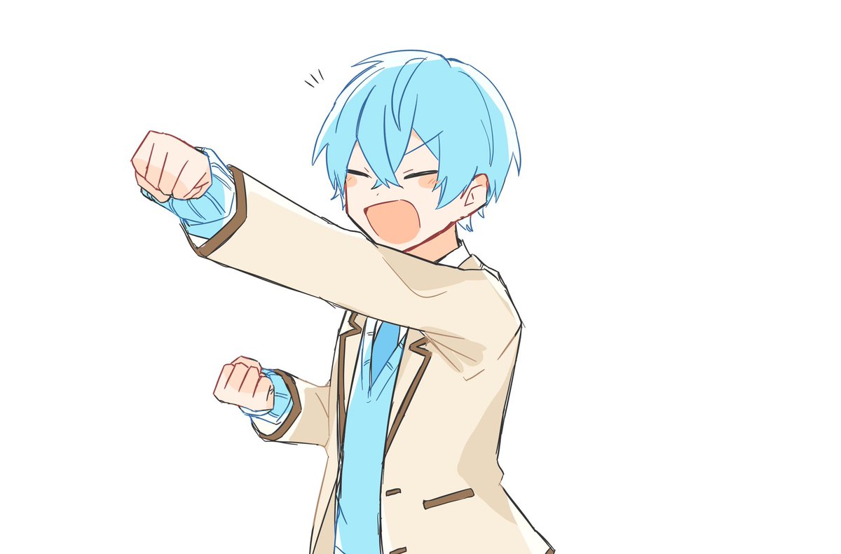 ポーズがかわいかった ころんくん えむちゃのイラスト