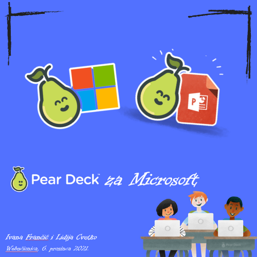 #webclassroom 
#webinar about <a href="/PearDeck/">Pear Deck Learning</a> for <a href="/MicrosoftEDU/">Microsoft Education</a> for CRO teacher's community with <a href="/CvetkoLidija/">Lidija Cvetko</a>... Be with us on December 6th, 2021 🍐👩‍🏫