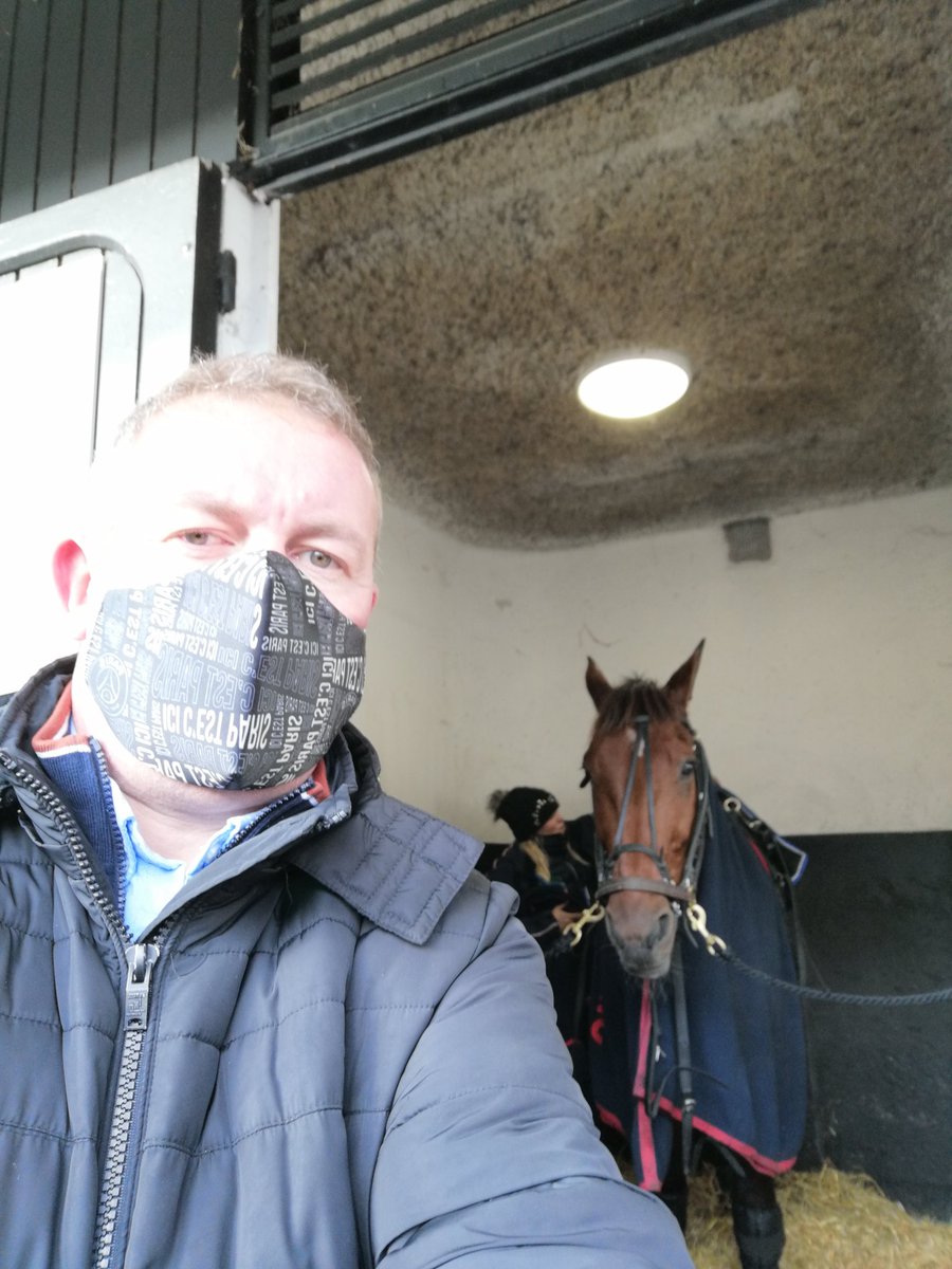 zede_david's tweet photo. #Lesplusbellescourses2022 @LInformateurLab @PMU_Hippique @lbturf Le favori de la finale avant son entrée en piste. Il fait preuve d'un calme et d'une sérénité incroyable 👌 https://t.co/7ofAzVpd3a