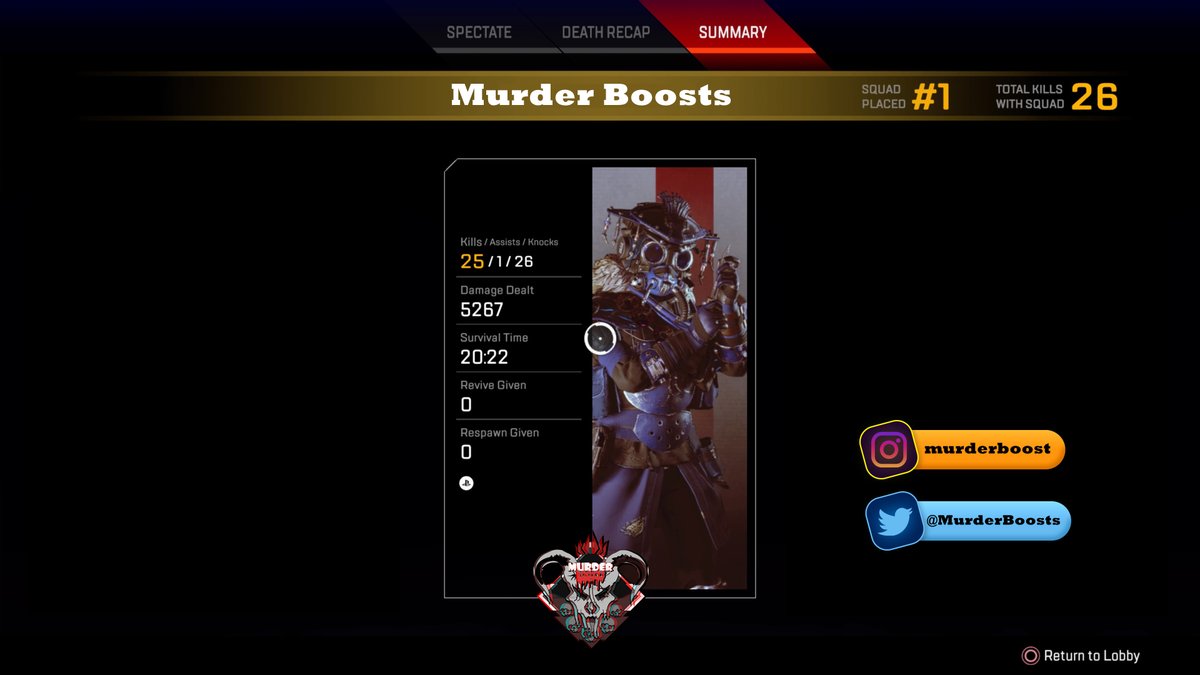 MurderBoosts's tweet photo. Just a couple of the boosts we've completed over the weekend, DM us for yours 100% confidential, safe and reliable. @PlayApex #apexlegendsboost https://t.co/QOfD0DRqyJ