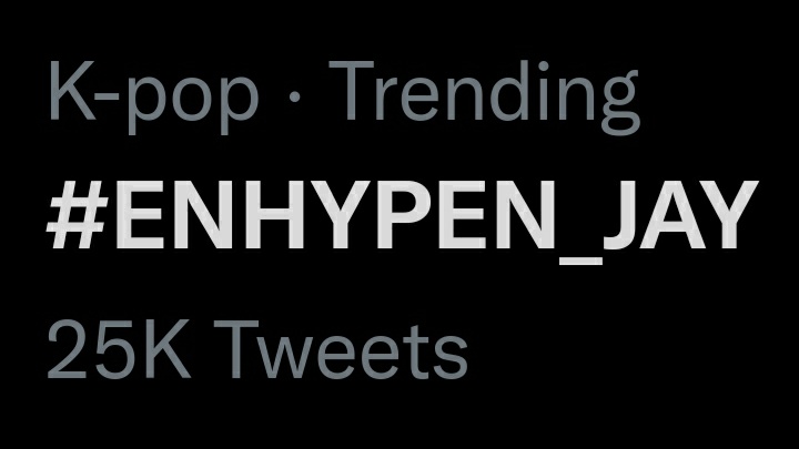 jaylandglobal's tweet photo. [TWITTER TRENDS] 211205

“#ENHYPEN_JAY” lights up the trendlist 🌟

Now at 25K Tweets, make sure to dedicate a tweet with this hashtag along with ⤵️
#KQUEST_JAY #JAY #ENHYPEN #엔하이픈 #제이 #엔하이픈_제이 @ENHYPEN @ENHYPEN_members https://t.co/4jqrc6oxUl