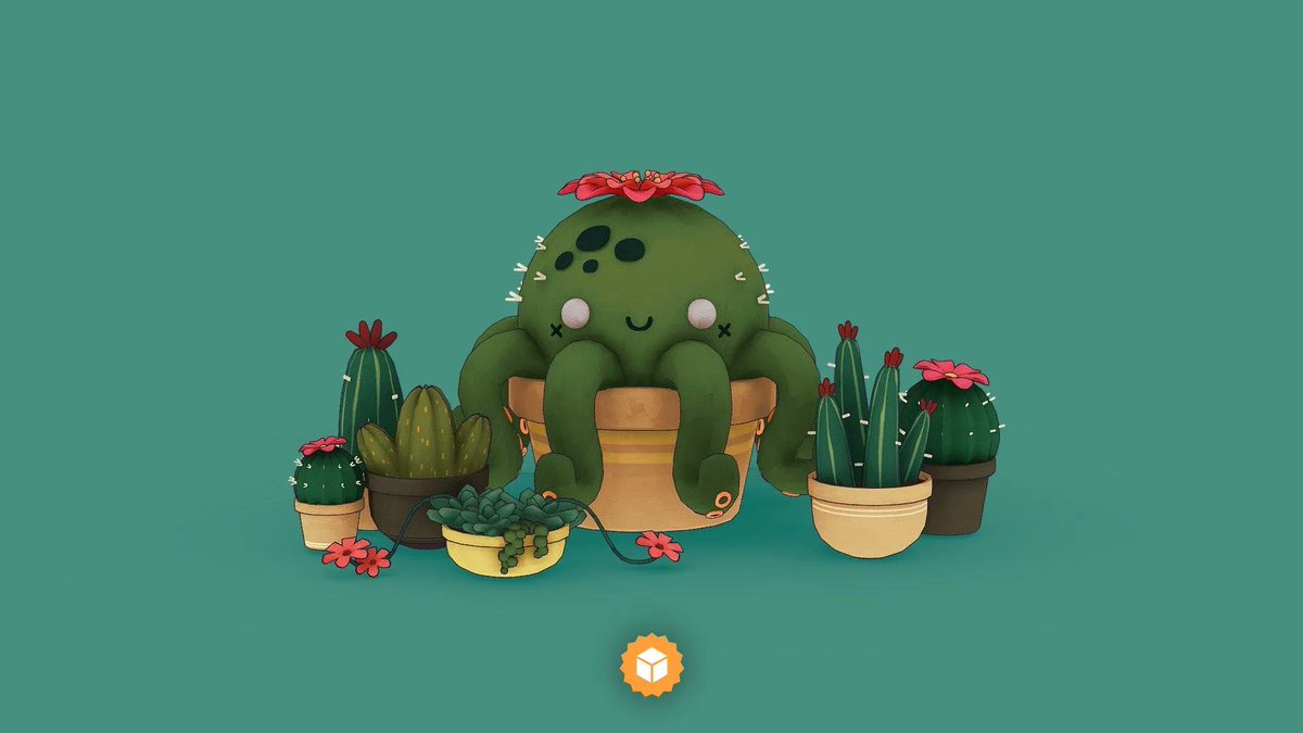 Sketchfab's tweet photo. New staff pick: Cactopus by @jordanacam. Check it out in #3D, #AR or #VR: https://t.co/51L6zPn6S4 https://t.co/ryo9IgCjbW
