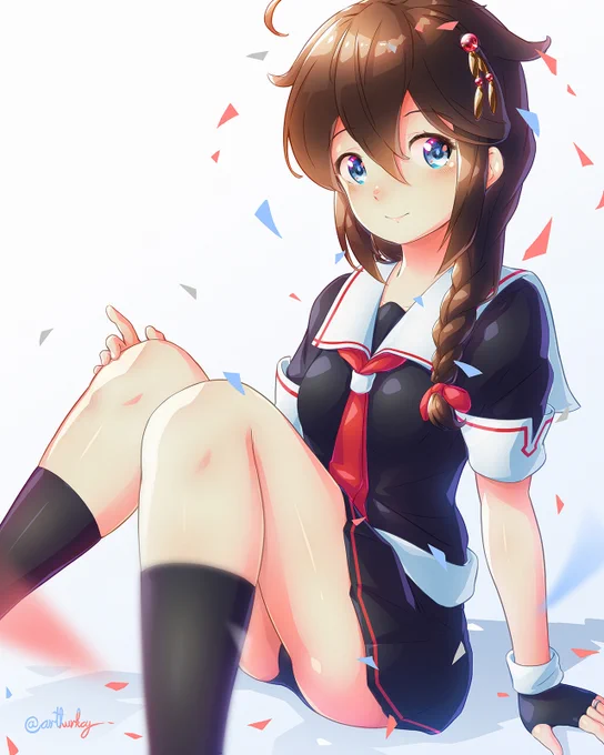 #今年もあと1ヶ月になりましたが画力がどうなったか見てみましょう
2021初描き→最近大人になった時雨 
