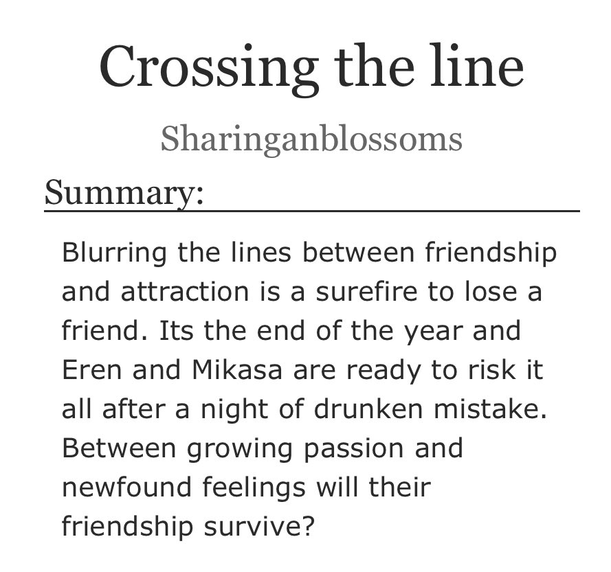 Crossing the Line by Sharinganblossoms 🔞 #dailyemfics

Link: archiveofourown.org/works/21793393

🎨 by: <a href="/cangyeji/">蒼夜姬</a>