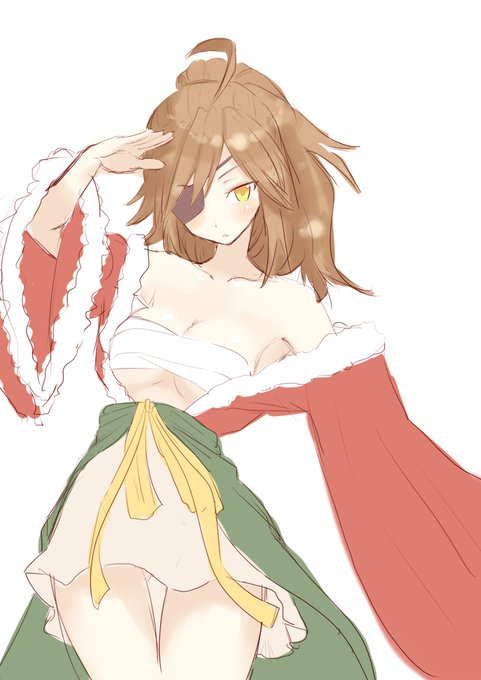 ナタさんの布面積を縮小

#式姫お絵かき60分一本勝負
#ナタ 