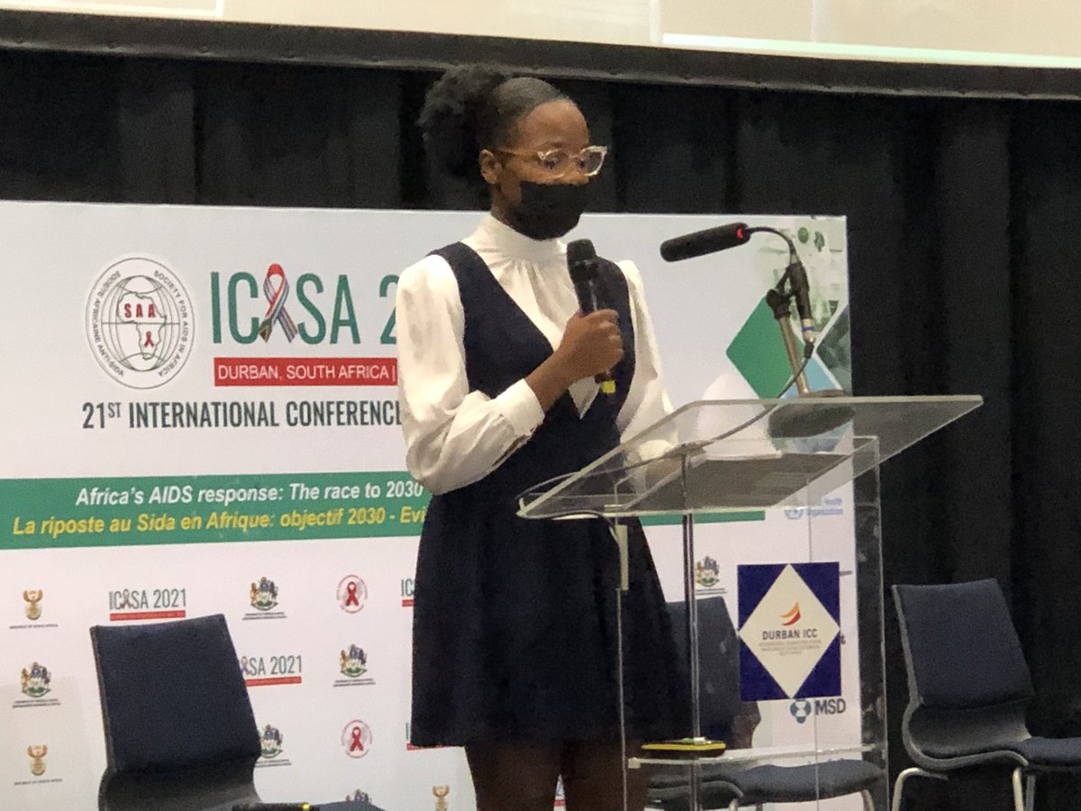 Qsn: How applicable are policies you want adopted?
Tadiwa Gondo: Every strategy requires knowledge, this makes policies applicable. There's no future without a history, as young people, if we don't help ourselves, no one will. A healthier generation starts now!
#ICASA2021 #SARSYC