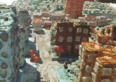 Agnetis Miracle, "Sprinkles Domes" ~ Haus-Rucker-Co, edible "Food City", Minneapolis Sculpture Garden, June 1971