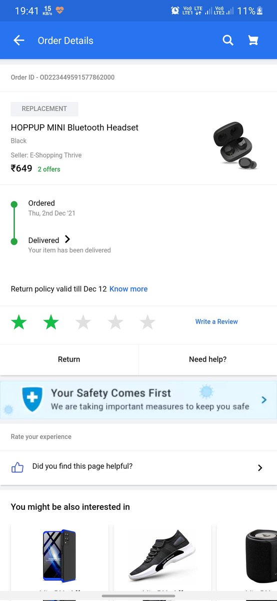 VivekYa67661731's tweet photo. My product not delivered and update show your products delivered
What happened
Please help me @flipkartsupport 
My product not received
It not delevred https://t.co/UVj5Vni687