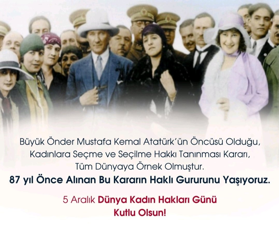 Büyük Önder Mustafa Kemal ATATÜRK'ün 87 yıl önce alıdığı  kararın haklı gururunu yaşıyoruz.
