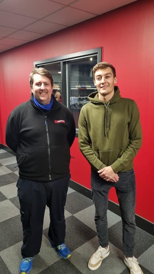 matthew_clough's tweet photo. #ihavebean looking after George Russell at Teamsport Leeds #bikc2021 https://t.co/KIZYSZT1tA