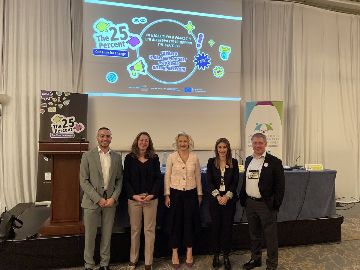 Congrats to <a href="/CyprusYouthCoun/">Cyprus Youth Council</a> for the successful National Event in the framework of #the25percent Project,coordinated by the <a href="/Youth_Forum/">European Youth Forum</a> . Always a pleasure to be among good friends and colleagues. 

Keep submitting your ideas: 
🔗 the25percent.eu/share-your-ide… 

#ForYouthRights 💪