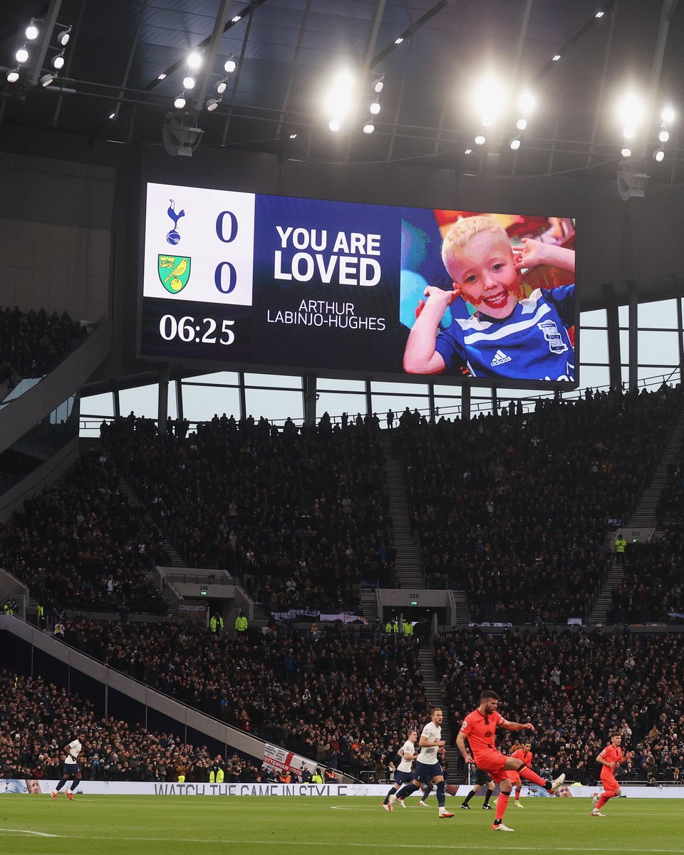 SpursOfficial's tweet photo. Arthur, you are loved. 💙 https://t.co/M0FW9jeUge