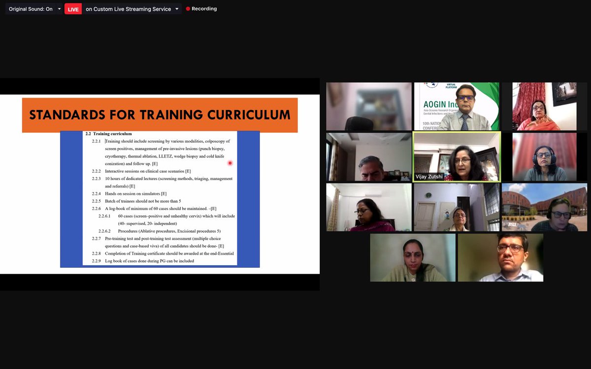 Niru22's tweet photo. Glimpses of #paneldiscussion at #AOGIN2021 #5thdecember2021 on “ #ResourceBased #GCPR for #QualityAssurance #Standards in #Colposcopy” and #ColposcopyExpertGroup #Committee meeting pic held on 23/11/2021 at New Delhi. @WHO @aiims_nd @fogsiofficial https://t.co/zIUQRpaI6o