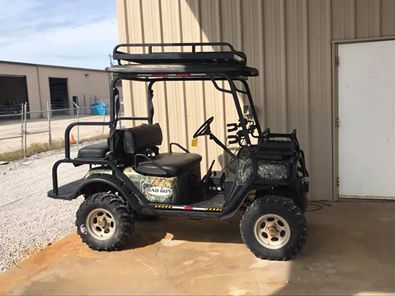 GolfCartGarage's tweet photo. The sleek black exterior of this beauty looks impressive. Love it!!!

Thanks to our customer and follower Blake Alexander for sharing with us!! 

#golf #golfcart #adventure #offroad #clubcar #yamaha #ezgo #cartlife #golfing #harley #golfcartcommunity #blackcart #upgrade https://t.co/2M75aHJUoC