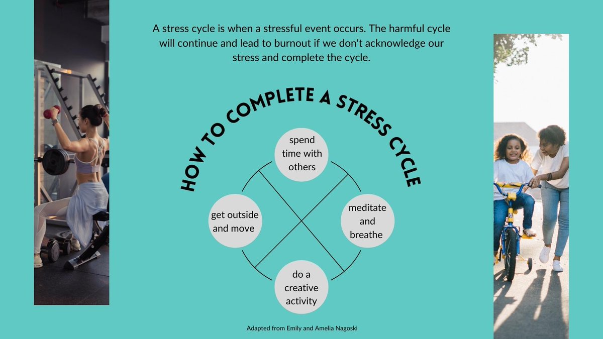 Here's a new term: stress cycle. Share some ways you are going to break your stress cycle this week! #stress #chiropractor #chiropractic #drshirinbonakdar #harmonywellness #stresscycle #holistichealth