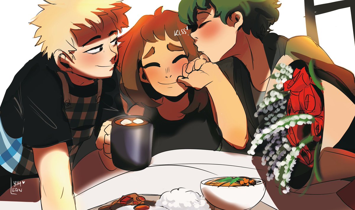YSHEAN3's tweet photo. Day 1+2+3 
.
.
.
. 
💚 💛 💝
 @IzukacchakoWeek 
Im late but I wanted to participate in thisss, my fav trio!!😭😍 https://t.co/Os7D2900b5