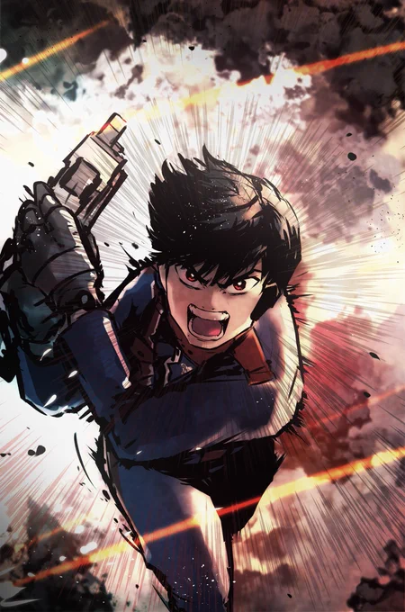 ④パトレン1号/朝加圭一郎
 #特撮版深夜の真剣お絵描き60分一本勝負R 
