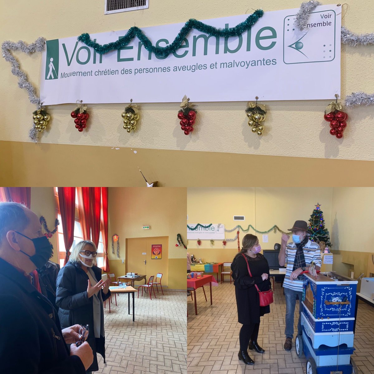 nurayAkpinar_i's tweet photo. 🌲Présents ce jour à la Fête de Noël de « Voir ensemble ». L’association s’appuie sur une démarche humaniste et vise à la promotion sociale et l'épanouissement des personnes déficientes sensorielles et ce de la petite enfance aux aînés. Beau moment chaleureux✨ https://t.co/0h1Z5uDFqc