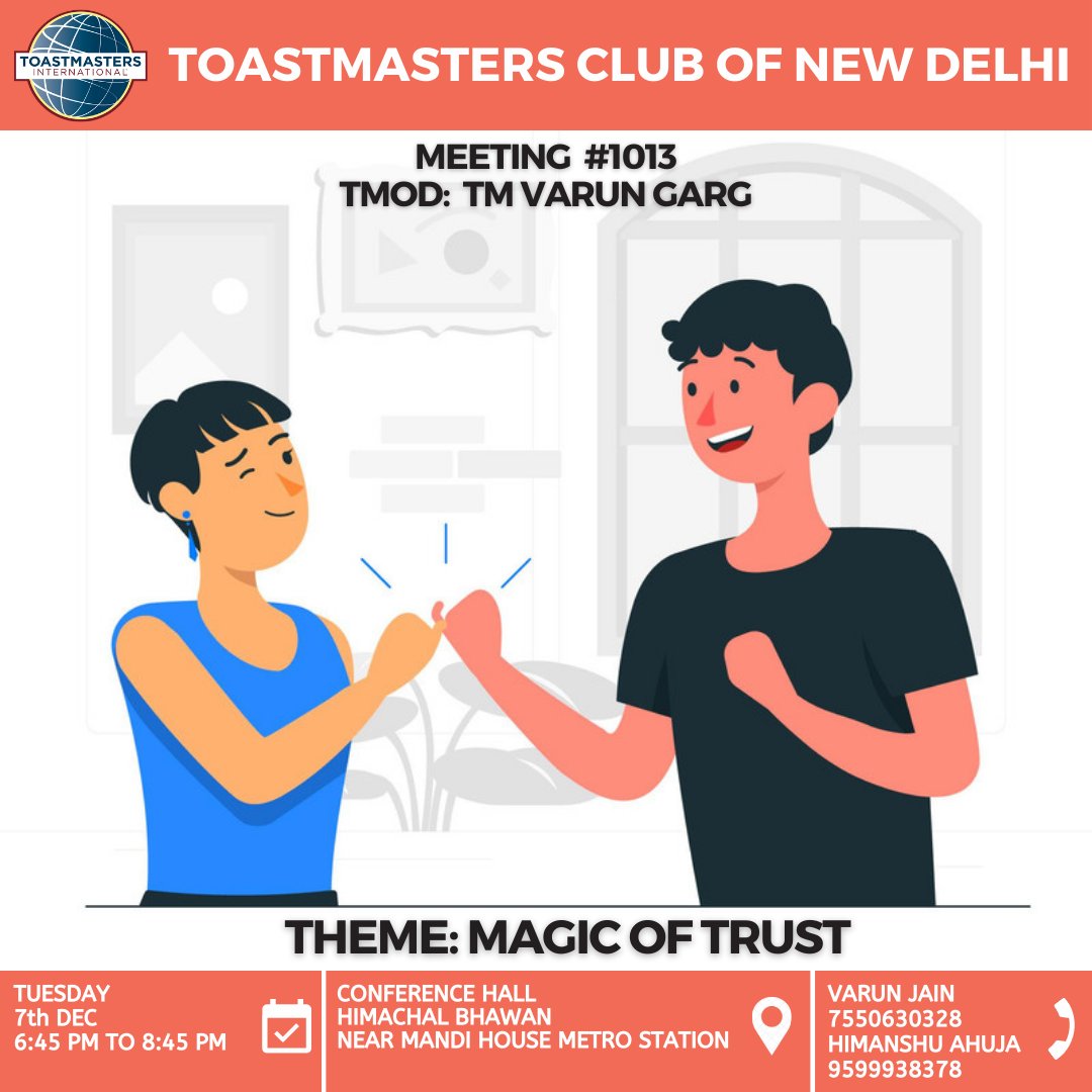 You may be deceived if you trust too much, but you will live in torment if you don't trust enough.✨ You must trust and believe in people, or life becomes impossible.😌
This Tuesday, let us dive down into our deeper selves with TMOD Varun &amp; actually know what trust means to us!🤔