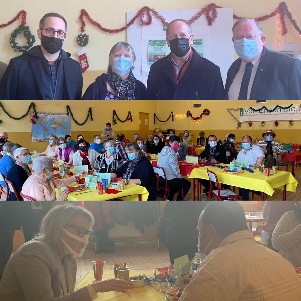 dijon4avecvous's tweet photo. 🤝Vos élus départementaux @nurayAkpinar_i @bordatbenoit étaient présents au repas de Noël de l’association «Voir Ensemble»

Cette association s’appuie sur une démarche humaniste pour l'épanouissement des personnes déficientes sensorielles,de la petite enfance aux aînés.

#dijon https://t.co/ar9jKY8M2h