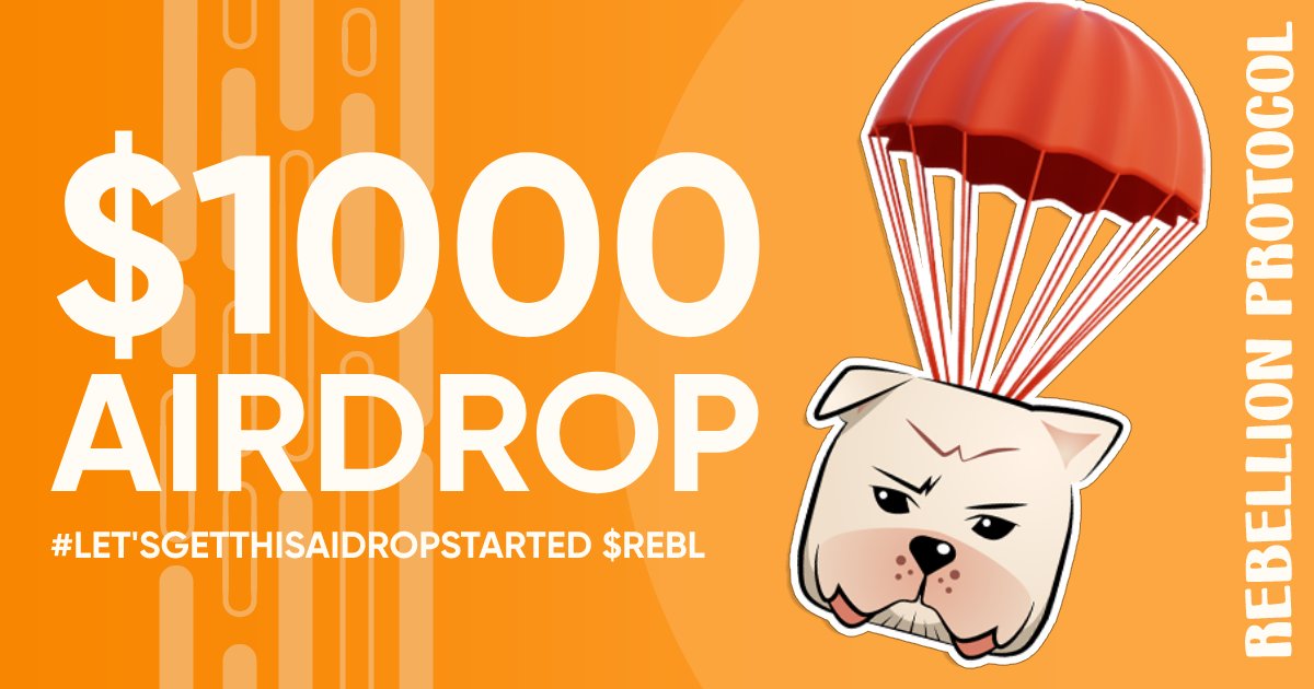RebellionToken's tweet photo. $1000 Airdrop prize for 10 Winners💵💎💎
Participate: https://t.co/2fTOSJhwOE
#binancesmartchain #bsc #bscgem #1bmarketcap $revv $tezos $near $ghst $combo https://t.co/w6HRJxeXrA