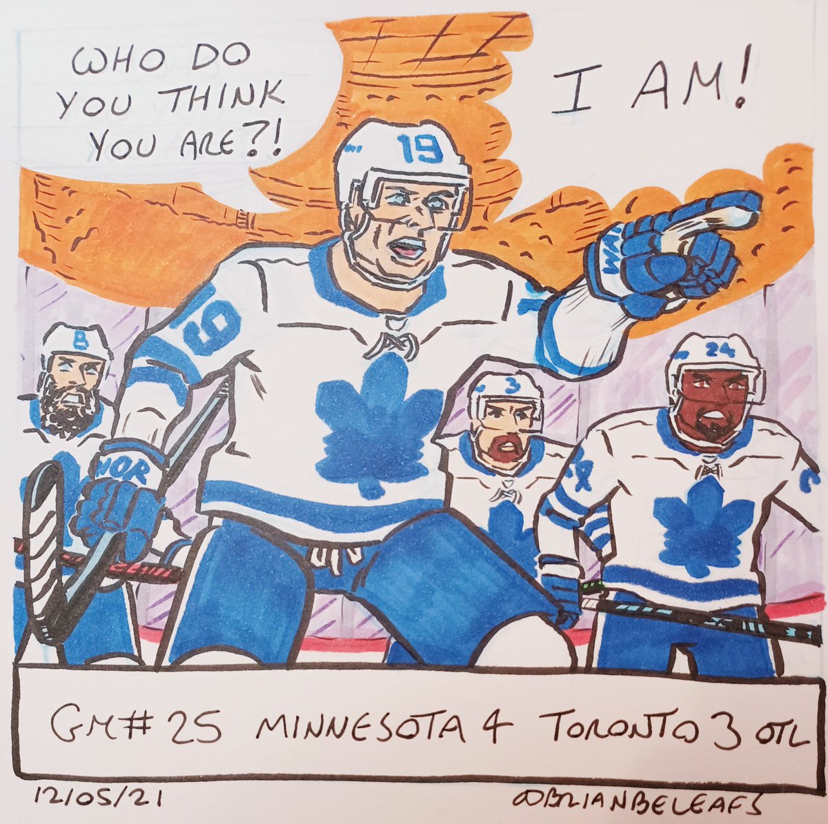 BrianBeLeafs's tweet photo. Gm #25. Minnesota 4 V Toronto 3. OTL. #TorontoMapleLeafs #leafsforever #Leafsnation #GoLeafsGo #JasonSpezza #Vintage #WayneSimmonds #JakeMuzzin #JustinHoll #PeteWeber https://t.co/FjwUak5p0U