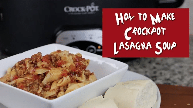 Easy Crockpot Lasagna Soup Recipe
