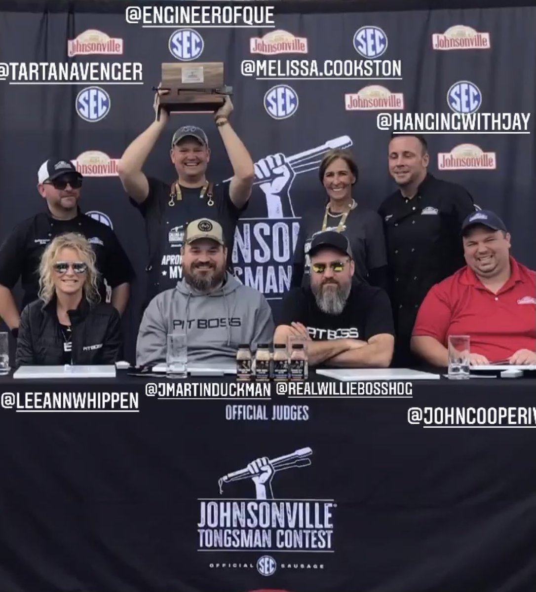 hangingwithjay's tweet photo. @Johnsonville crowned a winner of the Titanium Tongsman Contest! Brent Little. Thanks to all for a great contest! https://t.co/xbVCrXdFSn