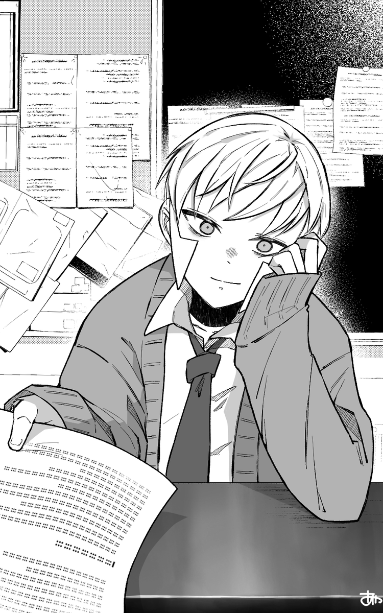 ※学ぱろ/たまに眼鏡かけてる後ろの席のG▽くん(差分で眼鏡なし) 