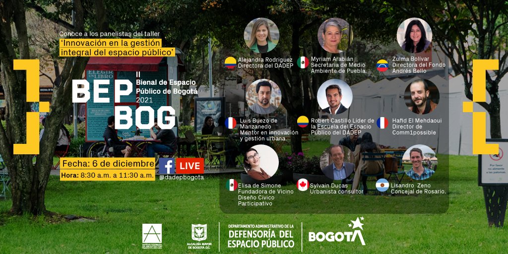 ¡Únete a la conversación! Panelistas de América y Europa hablarán de espacio público en un encuentro que permitirá el intercambio de conocimientos. Te esperamos este 6 de diciembre #2BienalEspacioPúblico #FacebookLive #arquitectura #MásArquitectura