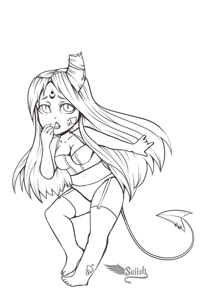 Suiish's tweet photo. Here's a cute #Chibi I did using my base - its a #YCH so if you'd like your character drawn in this post please get in touch! It's my #OC #Iish! I hope you like her! This base was so fun to use!
The high res lines are available on both my #Patreon and #Etsy in a 2 lineart bundle https://t.co/QwVgpQ51HQ