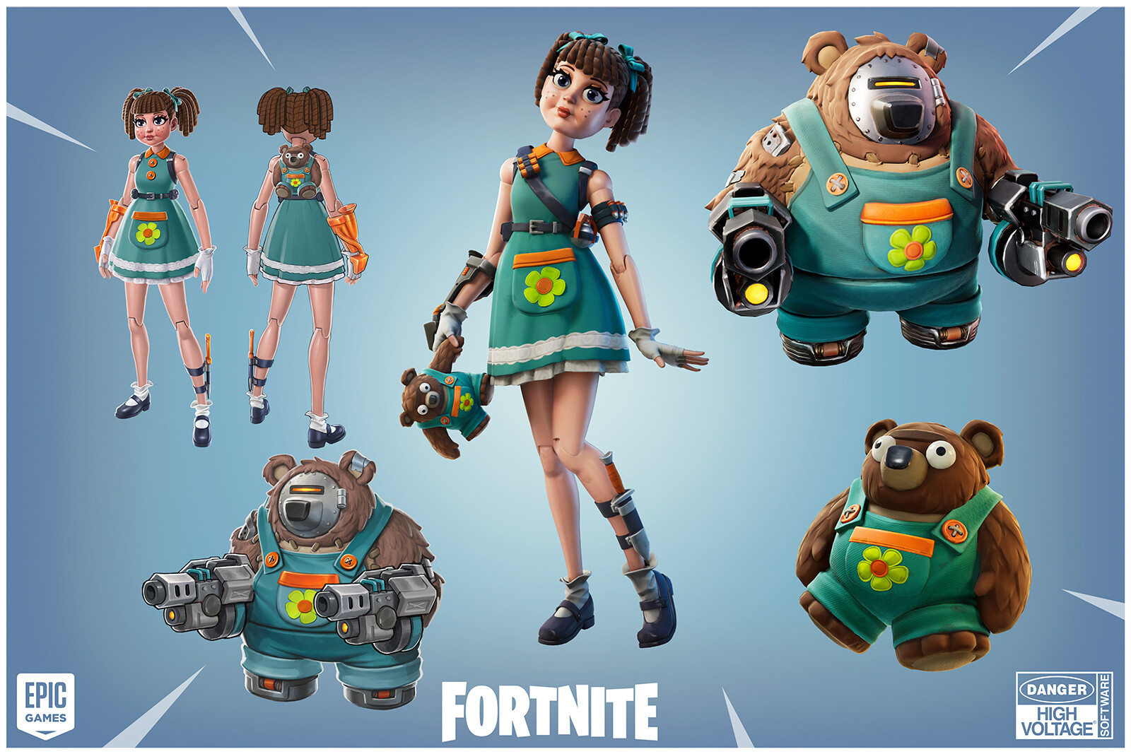 High Voltage Software Inc. on X: Jilly Teacup is an Outlander Class hero  in Fortnite Save the World. The team here at High Voltage worked on her  from concept to completion! #Fortnite #