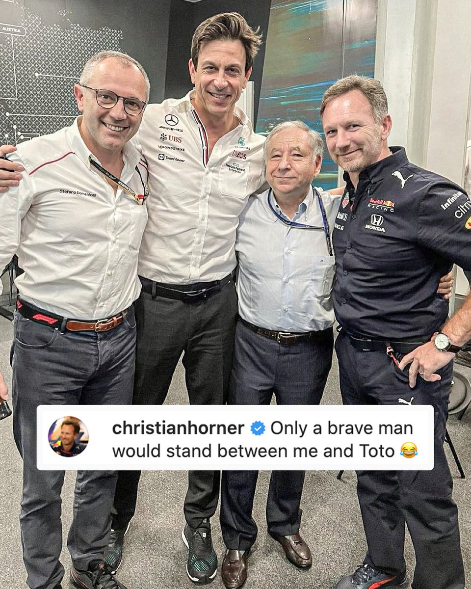 ESPNF1's tweet photo. Jean Todt is a brave man 😅 https://t.co/doGLopSoEG