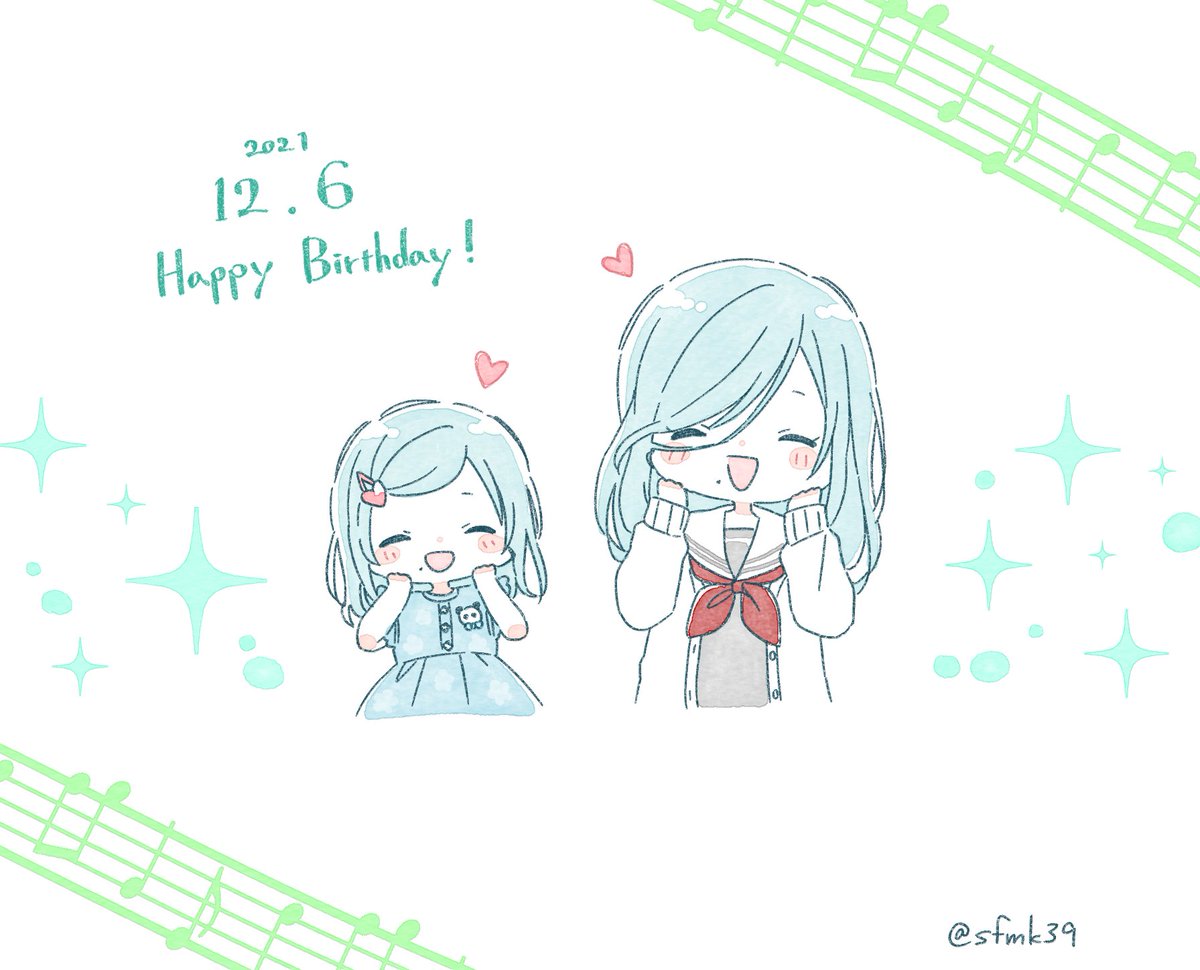 「#日野森雫誕生祭2021
ありのままの雫様で輝き続けておくれ🎂🎉 」|Sa-fuのイラスト