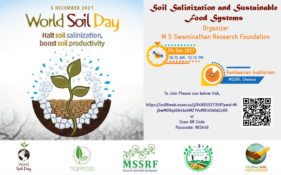 Link: Join Zoom Meeting
Mode: Virtual                                              Time: 10.15 am – 12.30 pm 
Date: 07.12.2021                                        Venue: MSSRF, Chennai

https://us06web.zoom.us/j/84665527358?pwd=MjQwMG9qd2k4bzhMZ1VsMDl4SkhkZz09
Meeting ID: 846 6552 7358   Passcode: 903440
